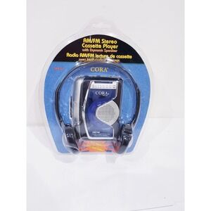 Vintage CORA AM/FM Radio Stereo Cassette Player DMX-400 Portable - New